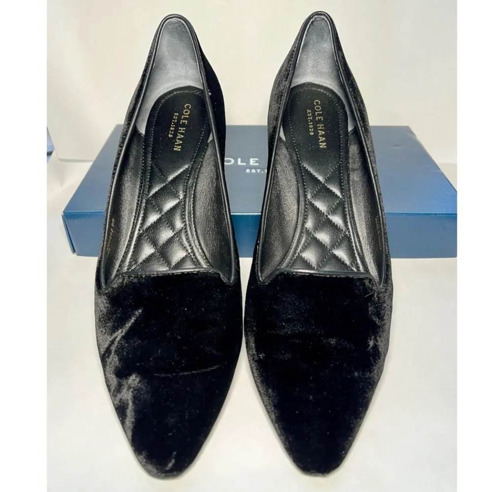 COLE HAAN Tali Luxe Velvet Wedge | Sz 9